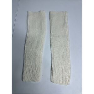 Women’s Socks Knitted Leg Warmers Foot Autumn Calf Gaiters for Dress Off White